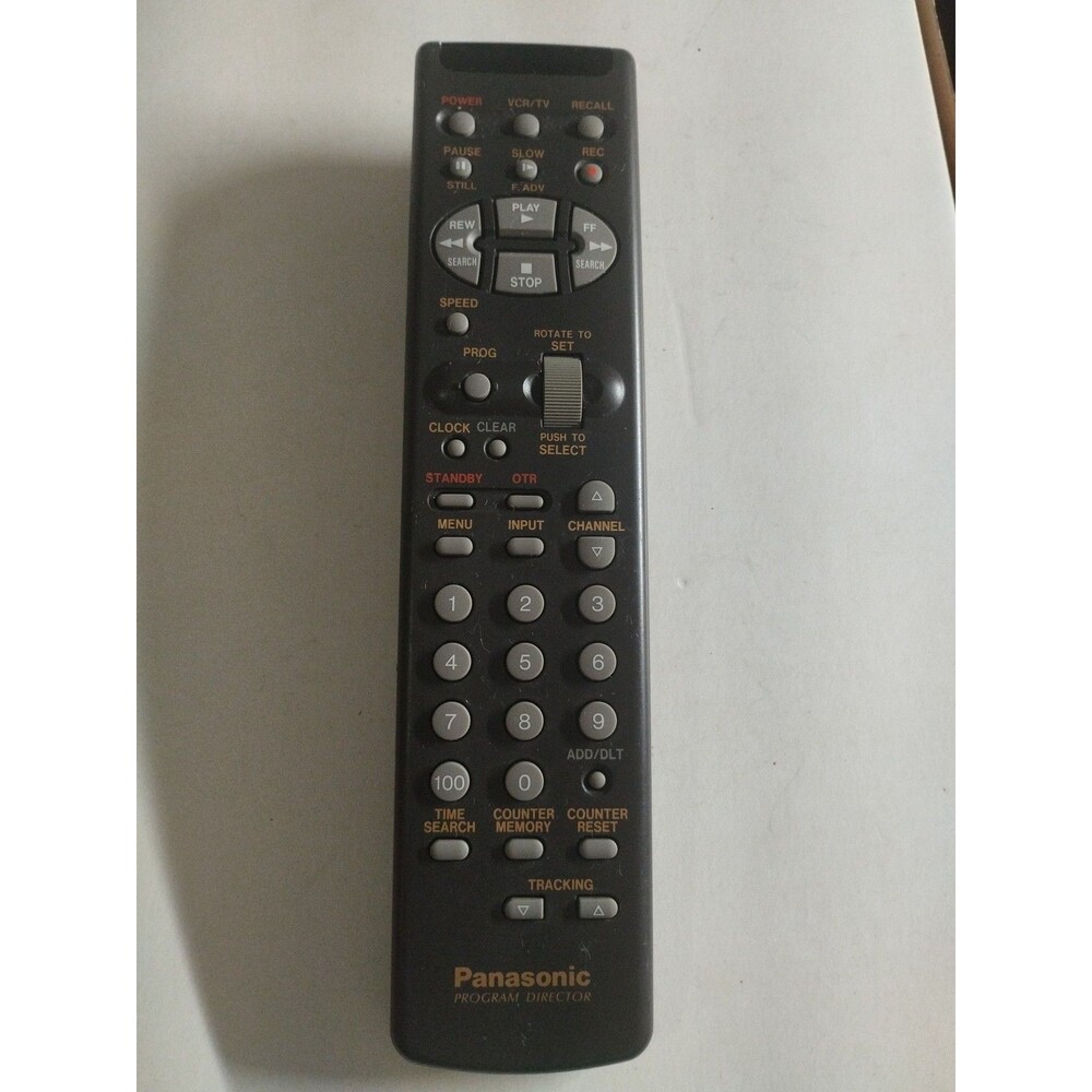 OEM PANASONIC VSQS1240 Program Director VCR Remote Control - Tested/Works